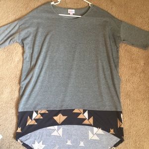 Lularoe Irma Tunic XS Unicorn Print